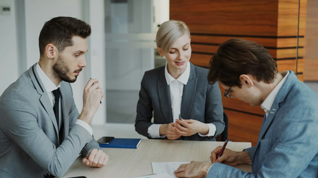 business team discussion